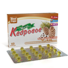 Cedar nut oil, 60 capsules (300 mg each) / RealCaps
