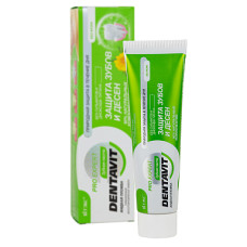 TEETH and GUMS PROTECTION toothpaste, 90% natural ingredients, FLUORIDE FREE/ DENTAVIT PRO EXPERT, Vitex 85g