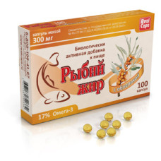 Fish Oil with Sea Buckthorn, 100 capsules / RealCaps