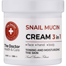 Cream for face, hands and body The Doctor with snail mucin, 250 ml