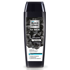 Shower Gel with Active Charcoal for Body, Hair and Beard "Black Clean for Men"