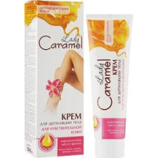 Body depilatory cream for sensitive skin / Caramel, 100ml