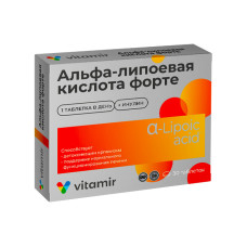 ALPHA-LIPOIC ACID FORTE/ Vitamir, 30 tablets